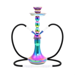Narguilé 45 cm 2 tubes Rainbow 1/6