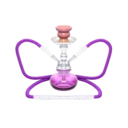 Narguilé 25 cm 2 tubes Jam violet 1/12
