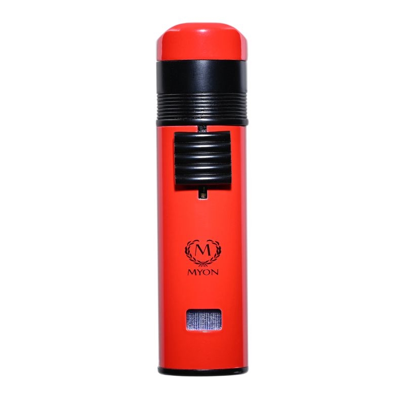 Briquet Myon 3 Jet perce cigare Bayonnet rouge 5/50