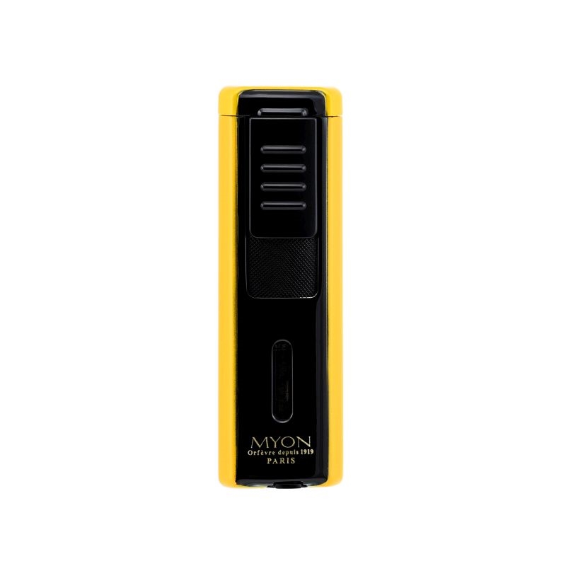 Briquet Myon 3 Jet perce cigare Racing noir/jaune 5/50