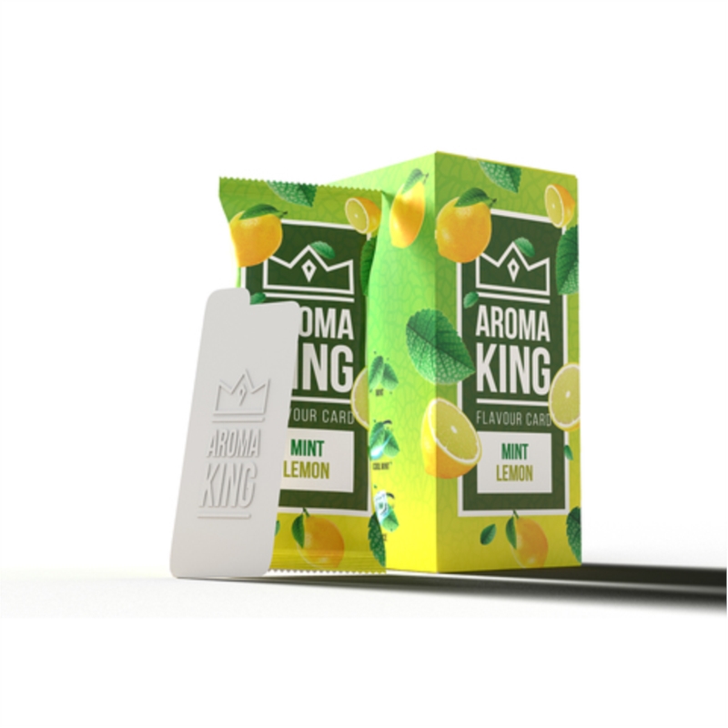 Carte aromatique AROMA KING parfum menthe/citron 25/1000/48000