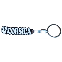 Porte-clés en métal Corsica avec Tête de Maure émaillé