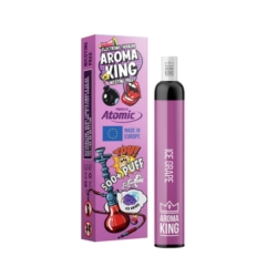 E-Shisha jetable zéro nicotine 500 bouffées parfum Raisin 10/600