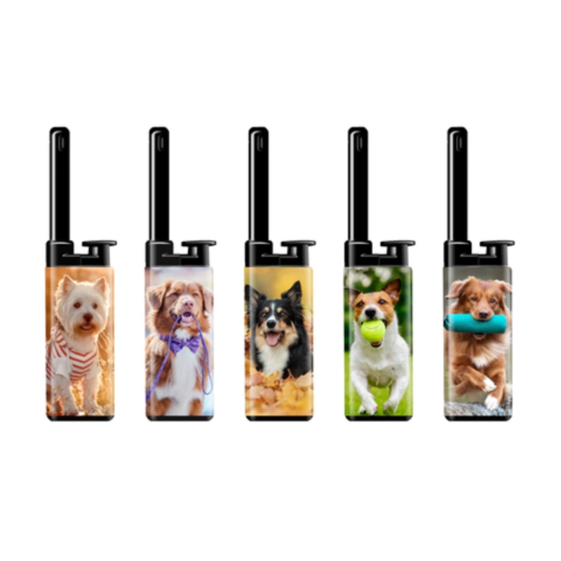 Briquet Atomic mini allume tout piézo décors Chiens 25/500