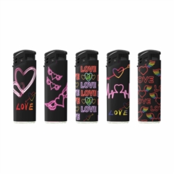 Briquet Atomic X1 turbo laser décors Love neon 25/1000