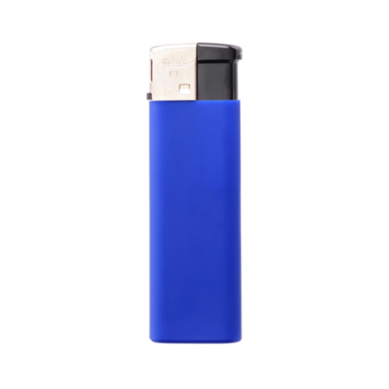 Briquet électronique piézo plat bleu toucher gomme 50/1000