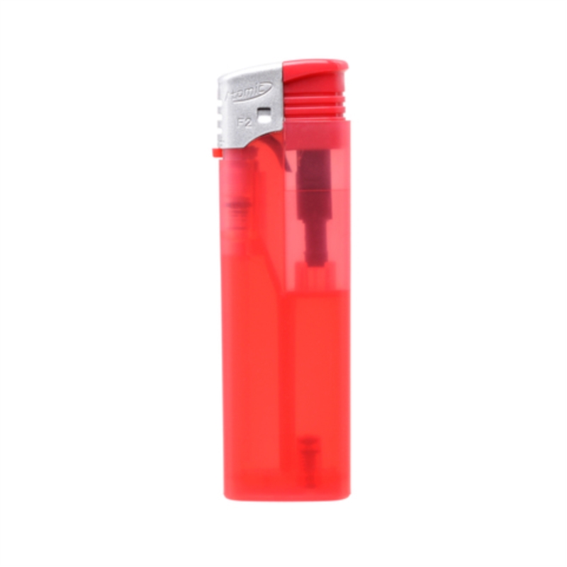 Briquet électronique F2 piézo givré rouge 50/1000