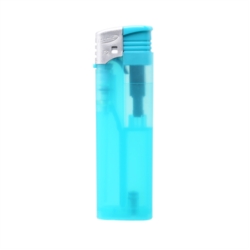 Briquet électronique F2 piézo givré bleu turquoise 50/1000