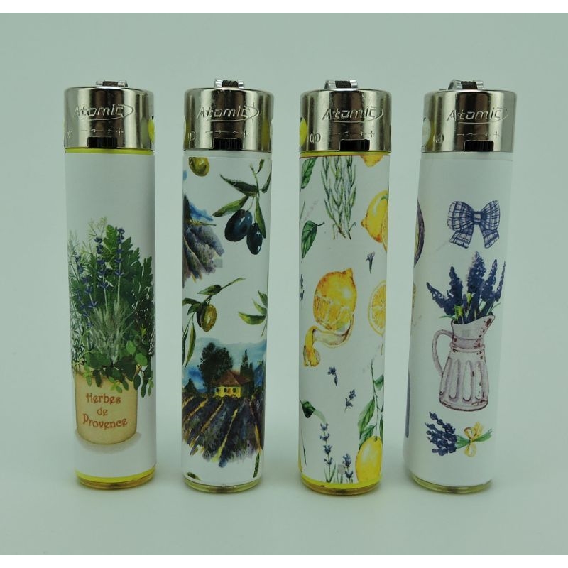 Briquet Atomic festival pierre rechargeable Provence /48