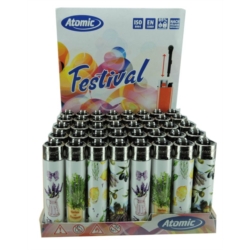 Briquet Atomic festival pierre rechargeable Provence /48