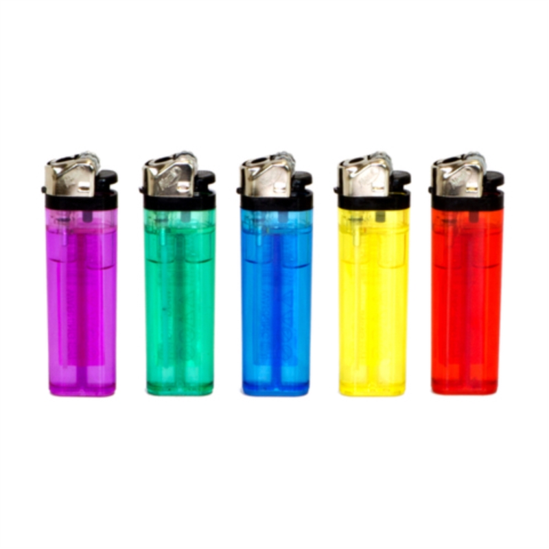 Briquet Atomic pierre jetable 5 coloris transparents assortis 50/1000