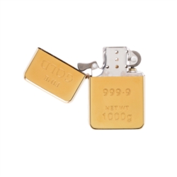 Briquet essence lingot d'or - Briquets Zippo