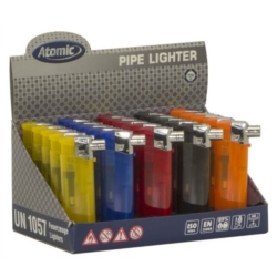 Briquet Atomic electronique pipe 5 coloris givres 25/500*