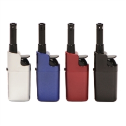 Briquet Atomic mini allume tout a gaz metallises assortis 28/560