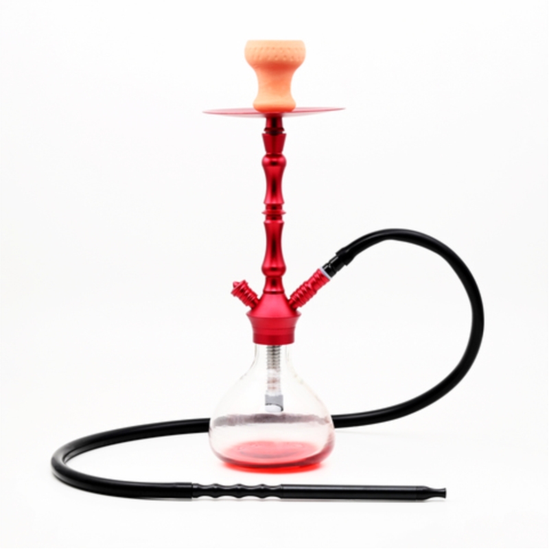 Narguilé 50 cm 1 tube Lucinda rouge 1/6