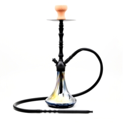 Narguilé 62 cm 1 tube Rainbow tons noirs 1/4