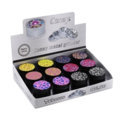 BROYEUR TABAC GLITTER 4 PARTIES DIAM 4.2 CM 6 COLORIS 12/144