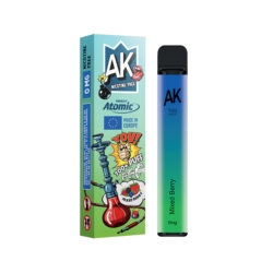 E-Shisha jetable zéro nicotine 700 bouffées parfum Fruits rouge10/600