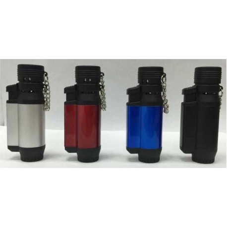 BRIQUET ATOMIC JET FLAMME LIZARD COLORIS METALISES ASSORTIS 13/260