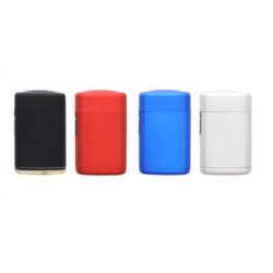 Briquet Atomic jet flamme gomme 5 coloris métallisés 25/500