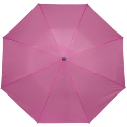 Parapluie pliable polyester 190t métal/manche plastique Fushia 12/48