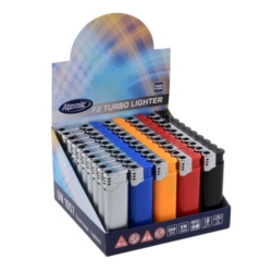 BRIQUET ATOMIC TURBO PLASTIQUE COLORIS OPAQUES ASSORTIS 50/1000 