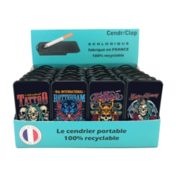 Cendriclop le cendrier portable 100% recyclable décors Tattoos