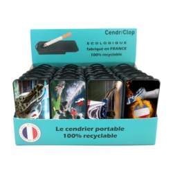 Cendriclop le cendrier portable 100% recyclable décors Foot