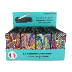 Cendriclop le cendrier portable 100% recyclable décors Abstrait