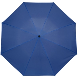 Parapluie pliable polyester 190T métal/manche plastique Cobalt 12/48