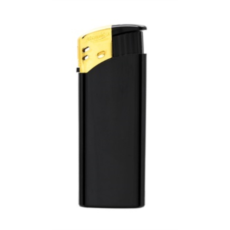 Briquet Atomic Medi électronique noir top doré 25/1000