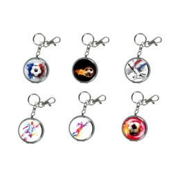 Cendrier de poche porte clés métal décor Foot 12/240