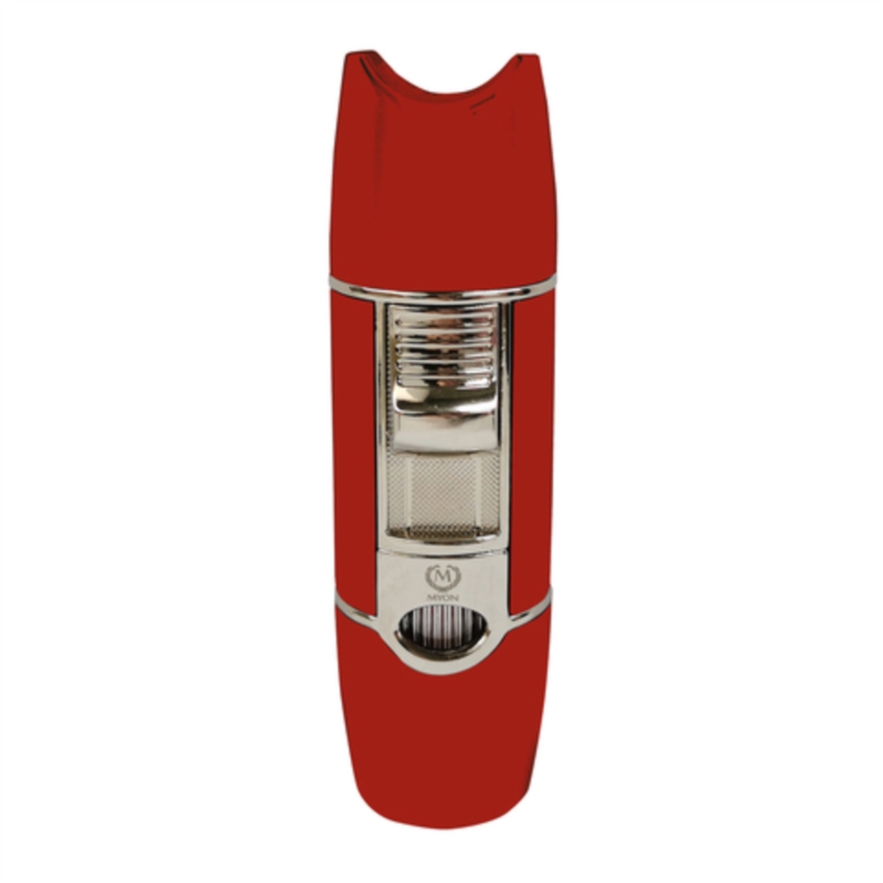 Briquet Myon Triple jet flamme perce cigare Rouge 5/50