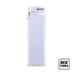 Briquet Atomic X1 turbo rubber coloris blanc 25/1000