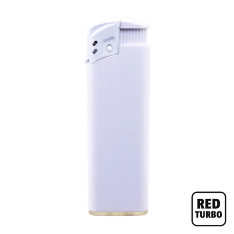 Briquet Atomic X1 turbo rubber coloris blanc 25/1000