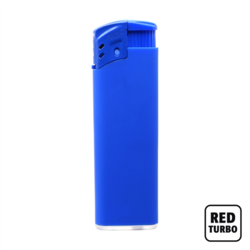 Briquet Atomic X1 turbo rubber coloris bleu 25/1000