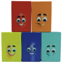 Boite étui paquet de 20 cigarettes plastique décors Funny face12/240*