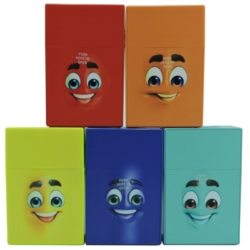 Boite étui paquet de 20 cigarettes plastique décors Funny face12/240*