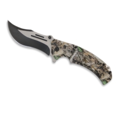 Couteau pliant lame 10 cm Camo feuille