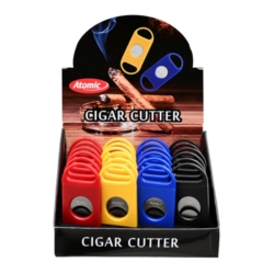 Coupe cigare Atomic 2 lames plastique coloris opaques assortis 24/480