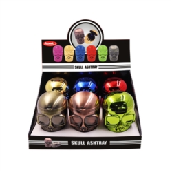 Cendrier mini de voiture anti-odeur Lampe LED Pop Skull 6/72