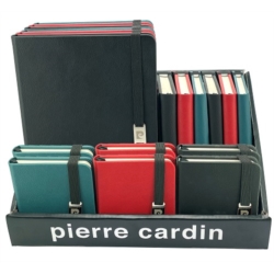 Présentoir de 18 carnets de notes Pierre CARDIN