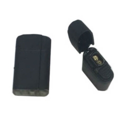 Briquet Atomic 2 - double flamme tank boy gomme noir 25/500