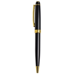 Stylo bille Pierre Cardin Quito doré/noir mat