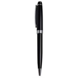 Stylo bille Pierre Cardin Quito chromé/noir mat