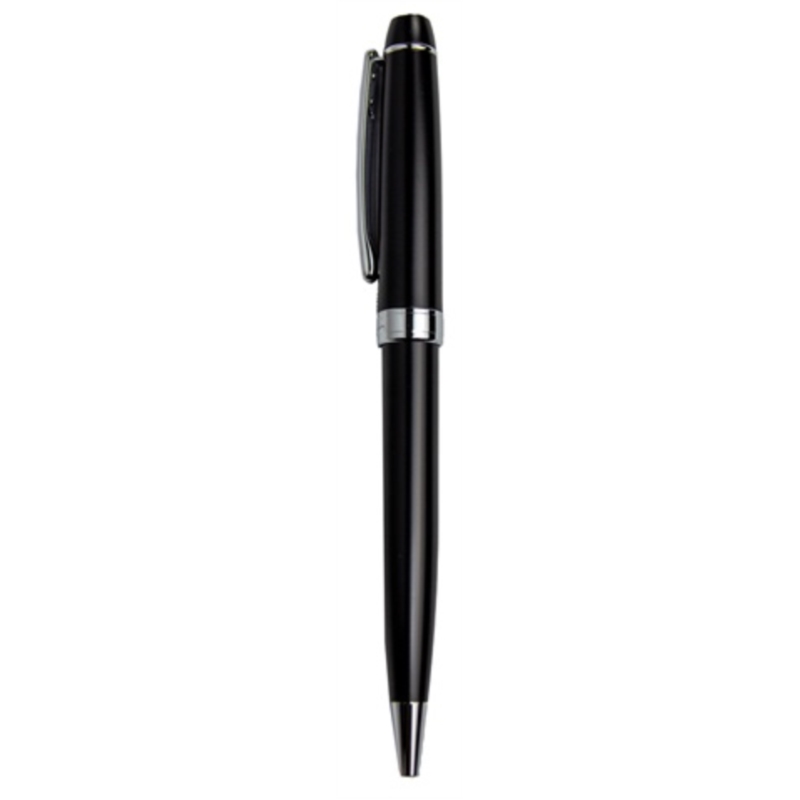 Stylo bille Pierre Cardin Quito chromé/noir mat