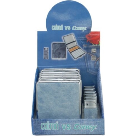 SET BRIQUET COLTON JEANS + ETUI CIGARETTES CONEY ASSORTIS 6/120*