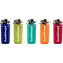 Briquet Atomic pierre jetable mini coloris givrés Guadeloupe