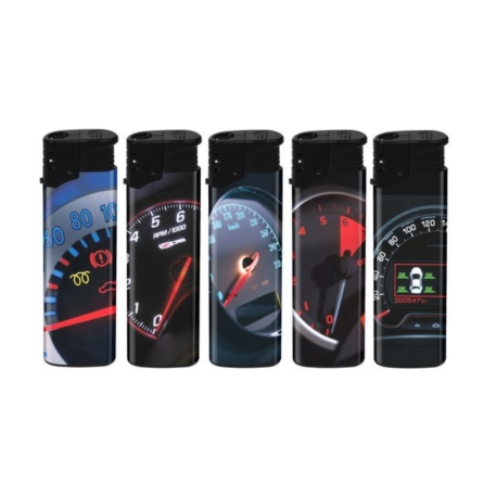 BRIQUET ATOMIC TURBO PLASTIQUE DECORS CHRONOMETRE 50/1000