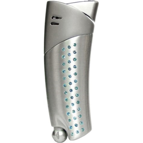 BRIQUET PIERRE CARDIN MARSEILLE SWAROVSKI BLEU*